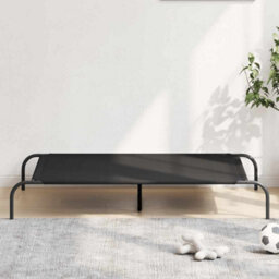 Walplus Black Elevated Dog Bed 130X80X20 Cm Oxford Fabric Steel Frame - thumbnail 1