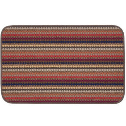 Brown Striped Dotted 8mm Thick Rectangle Mat For Bathroom, Kitchen, Easy To Clean Dotted Mat - 80Cm X 140Cm - thumbnail 3