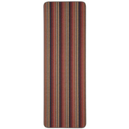 Brown Striped Dotted 8mm Thick Rectangle Mat For Bathroom, Kitchen, Easy To Clean Dotted Mat - 80Cm X 140Cm - thumbnail 2