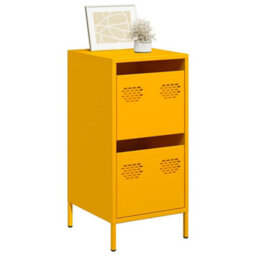 Berkfield Sideboard Mustard Yellow 35X39X73.5 Cm Cold-Rolled Steel