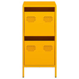 Berkfield Sideboard Mustard Yellow 35X39X73.5 Cm Cold-Rolled Steel - thumbnail 5