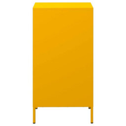 Berkfield Sideboard Mustard Yellow 35X39X73.5 Cm Cold-Rolled Steel - thumbnail 6