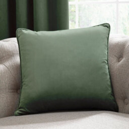 Laurence Llewelyn-Bowen Montrose Luxury Filled Bottle Green Plain Velvet Cushion