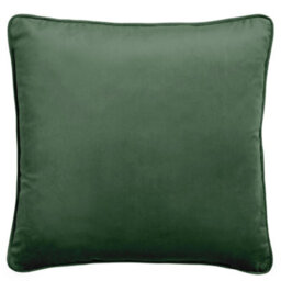 Laurence Llewelyn-Bowen Montrose Luxury Filled Bottle Green Plain Velvet Cushion - thumbnail 2