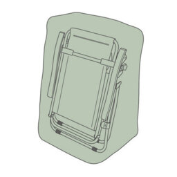 Gainsborough Garden Chair Cover In Dark Green, Pvc-Coated Polyester With Uv Protection, L109 X W39 X H65Cm - thumbnail 1