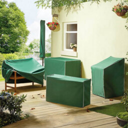 Gainsborough Garden Chair Cover In Dark Green, Pvc-Coated Polyester With Uv Protection, L109 X W39 X H65Cm - thumbnail 2