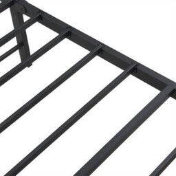 Abrihome 3Ft Single Metal Bed Frame (90X190Cm), Durable & Sturdy Iron Storage Bed With 2 Drawers, Multifunctional Design In Black & Wood - thumbnail 7