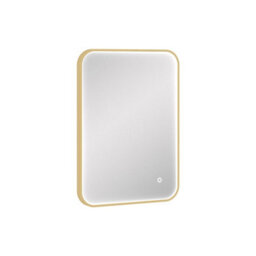 Royal Bathrooms Luxor 500 X 700mm Bathroom Mirror Led Within Frame Brass Wall Mounted Horizontal/vertical Frontlit Light Anti-Fog - thumbnail 6