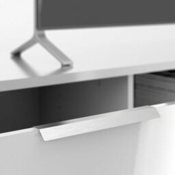 Wyld Haus Amberfield High Gloss White Tv Unit - 2 Drawers, 2 Open Shelves - thumbnail 8
