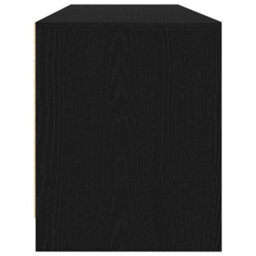 Berkfield Tv Cabinet Black Oak 188.5X41X50 Cm Engineered Wood - thumbnail 7