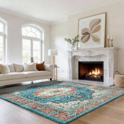 Bedlooms Regal Cashmere Rug 120X170Cm, Traditional Rug, Non Slip, Stain Resistant, Bed & Dining Room Rug - thumbnail 9