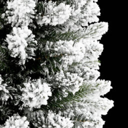 Walplus Artificial Slim Christmas Tree With Flocked Snow 210 Cm Pvc&pe - thumbnail 5