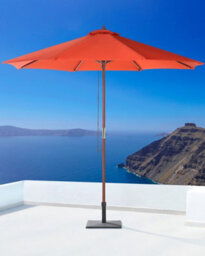 Beliani Market Parasol 270 Cm Toscana Red - thumbnail 2