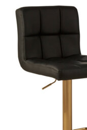 Premier Housewares Interiors By Premier Elegant Design Quilted Bar Stool, Comfort And Stable Counter Stool, Height Adjustable Contemporary Bar Stool - thumbnail 3