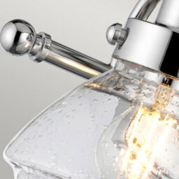 Luminosa Lighting Elstead Quoizel Scholar 2 Light Wall Light Polished Chrome Ip44 - thumbnail 5