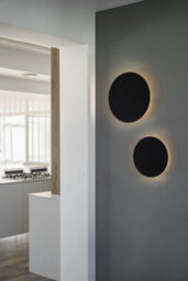 Luminosa Lighting Luminosa Board Led Black Round Flush Wall Lamp 8W 2700K - thumbnail 2
