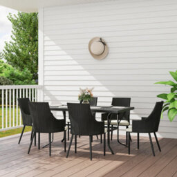 Outsunny 6 Seater Garden Furniture With Cushions, Parasol Hole, Cream White - thumbnail 1