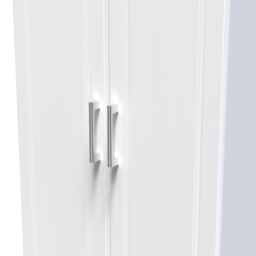 Sevilla Ready Assembled Traditional Matt White & Oak Large Double Wardrobe (H)1825mm (W)740mm (D)530mm - thumbnail 5
