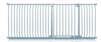 Safetots Elite Pressure Safety Gate, 216Cm - 225Cm, Matt Grey, Pressure Fit Stair Gate - image 1