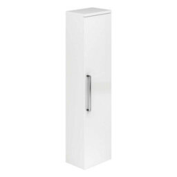 Plum&clay Novela Gloss White Wall Mounted Bathroom Tall Storage Cabinet Unit Bathroom Furniture - thumbnail 1