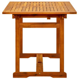 Berkfield Garden Dining Table (120-170)X80X75 Cm Solid Acacia Wood - thumbnail 6