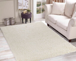 Desire Rugs Plain Living Room Shaggy Area Rugs Ivory 80X150 Cm - thumbnail 5