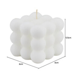 Thehotsale White Chamomile Scented Decoractive Candle - thumbnail 6