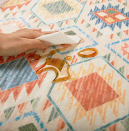 Decoranddecor Living Room Rugs, Washable Area Rugs, 120X170Cm, Non-Slip, Pet Friendly, Low Pile, Geometric Rug - Elaris - thumbnail 4