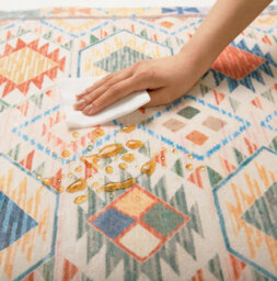 Decoranddecor Living Room Rugs, Washable Area Rugs, 120X170Cm, Non-Slip, Pet Friendly, Low Pile, Geometric Rug - Elaris - thumbnail 7