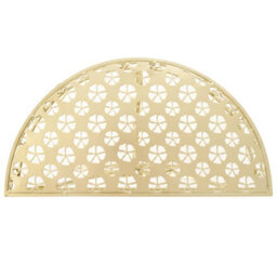 Berkfield Side Table Vintage Style Half Round Metal 72X36X74 Cm Gold - thumbnail 3