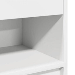 Berkfield Durable Bedside Cabinet With Drawer White 39X28X41 Cm - thumbnail 9
