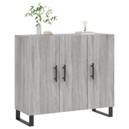 Berkfield Sideboard Grey Sonoma 90X34X80 Cm Engineered Wood - thumbnail 3