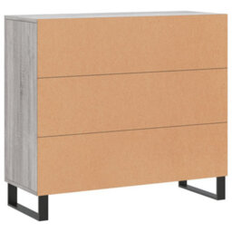 Berkfield Sideboard Grey Sonoma 90X34X80 Cm Engineered Wood - thumbnail 8