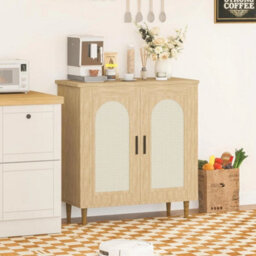 Sideboard Cabinet Buffet Cabinet Storage Cabinet Kitchen Natural - thumbnail 5