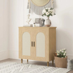 Sideboard Cabinet Buffet Cabinet Storage Cabinet Kitchen Natural - thumbnail 1