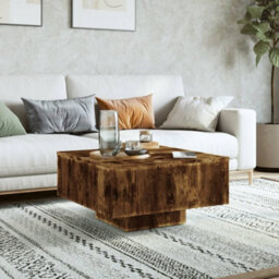 Berkfield Versatile Coffee Table Smoked Oak 60X60X31.5 Cm Engineered Wood - thumbnail 3