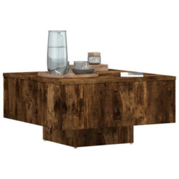 Berkfield Versatile Coffee Table Smoked Oak 60X60X31.5 Cm Engineered Wood - thumbnail 4