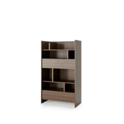 Arte Bed Concept Bc-27 Sideboard Cabinet 92Cm - Oak Dunin - 2 Drawers With Shelved Storage - thumbnail 1