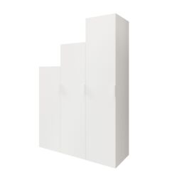 GoodHome Atomia Freestanding Matt White Chipboard Wardrobe (H)2250mm (W)500mm (D)580mm - thumbnail 2
