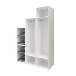 GoodHome Atomia Freestanding Matt White Chipboard Wardrobe (H)2250mm (W)500mm (D)580mm - thumbnail 3