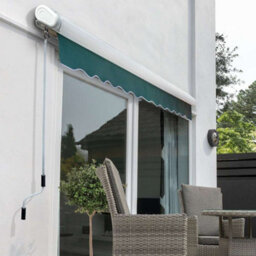 Primrose Awnings 4.5M X 3.0M Retractable Electric Full Cassette Green Awning Outdoor Patio Canopy - thumbnail 5