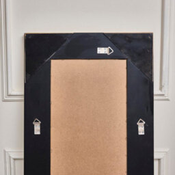 Melody Maison Black Framed Art Deco Wall / Leaner Mirror 142 Cm X 54 Cm - thumbnail 5