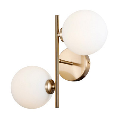 Luminosa Lighting Luminosa Mirellio Globe Wall Lights Honey Brass 2Xg9 - image 1