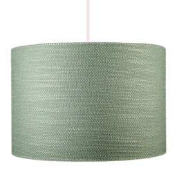 Happy Homewares Desert Sage Green Textured Linen Pendant Lighting Shade With Diffuser - thumbnail 8