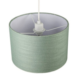 Happy Homewares Desert Sage Green Textured Linen Pendant Lighting Shade With Diffuser - thumbnail 3