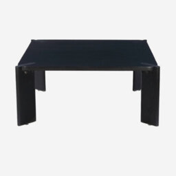 Sweeek - Square Coffee Table In Solid Mango Wood Reva Black 80X80X36 Cm - thumbnail 2