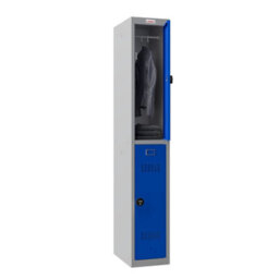 Phoenix Safe Company Phoenix Pl Series Pl1230Gbc/add 1 Column 2 Door Add On Locker Grey Body/blue Doors With Combination Locks - thumbnail 2