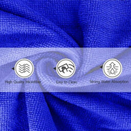 10 Large Microfibre Cleaning Cloths Auto Car Detailing Wash Towels Soft Durable 40 By 40 Cm - thumbnail 4