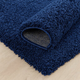 Uetian Extra Thick Heavy 5Cm Pile Soft Shaggy Rugs Modern Area Rugs Bedroom Hall Rugs Navy Blue 120 X 170Cm - thumbnail 2