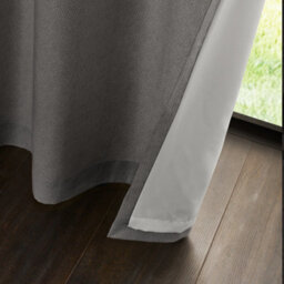 Catherine Lansfield Melville 66X90 Inch Lined Eyelet Curtains Two Panels Grey - thumbnail 4